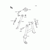 Схема узла: Подставка для Kawasaki ZX400 ZZR400
