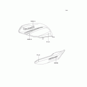 Схема вузла: Decals(black)(c4p) для Kawasaki ER500 ER-5