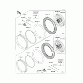Схема вузла: Шини для Kawasaki KX125