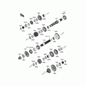 Схема вузла: Трансмісія для Kawasaki ER250 Z250 ABS