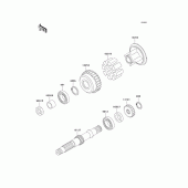 Схема вузла: Secondary shaft для Kawasaki ZR750 Zephyr