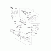 Схема вузла: Taillight(s) для Kawasaki EX500 GPZ500S