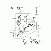 Схема вузла: Замок запалювання для Kawasaki ZR750 Zephyr