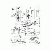 Схема вузла: Замок запалювання для Kawasaki ZX1000 Ninja 1000 ABS