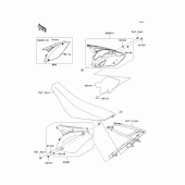 Схема узла: Side covers для Kawasaki KX450 KX450F