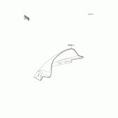 Схема вузла: Аксесуари (Wind Shield) для Kawasaki EX250 Ninja 250