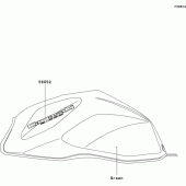 Схема вузла: Decals(green)(a1h) для Kawasaki ZR1000 Z1000