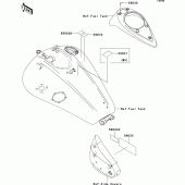 Схема вузла: Інформаційні наклейки для Kawasaki VN1600 VN1600 Classic