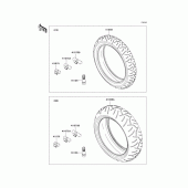 Схема узла: Шины для Kawasaki ZX600 Ninja ZX-6R