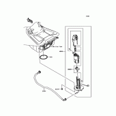 Схема вузла: Паливний насос для Kawasaki ZX1400 Ninja ZX-14R ABS