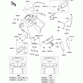 Схема узла: Cowling(zx750-p1-p3) для Kawasaki ZX750 Ninja ZX-7R