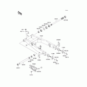 Схема вузла: Задній важіль (маятник) для Kawasaki ZR750 Z750S