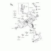Схема узла: Коленчатый вал для Kawasaki ZX600 GPX600R
