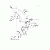 Схема узла: Переднее крыло для Kawasaki EX650 Ninja 650