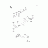 Схема узла: Переключатель передач для Kawasaki KX125