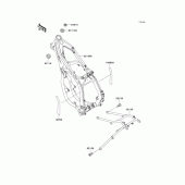 Схема узла: Рама для Kawasaki KX125