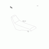 Схема вузла: Сидіння для Kawasaki KLX650 KLX650R