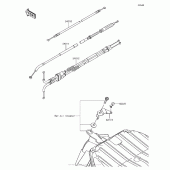 Схема вузла: Троси для Kawasaki ZX636 Ninja ZX-6R