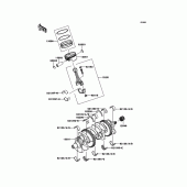 Схема узла: Коленвал/поршень(и) для Kawasaki ZX1000 Ninja ZX-10R