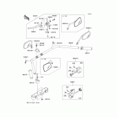 Схема узла: Руль & Пульт управления рулевой для Kawasaki VN900 Vulcan 900 Classic LT