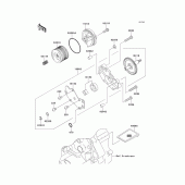 Схема узла: Масляный насос для Kawasaki KLX250 KLX250S