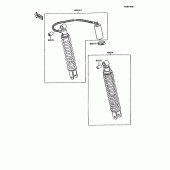 Схема вузла: Амортизатор для Kawasaki KMX125