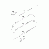 Схема вузла: Троси для Kawasaki EJ650 W650