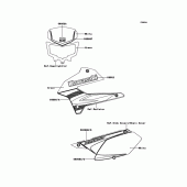 Схема вузла: Decals(Green) для Kawasaki KLX250 KLX250