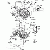 Схема вузла: Картер двигуна для Kawasaki ZX1100 ZZ-R1100