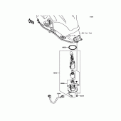 Схема вузла: Паливний насос для Kawasaki KLE650 Versys 650 ABS
