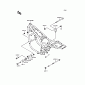 Схема вузла: Кріплення для Kawasaki ZR1100 Zephyr 1100