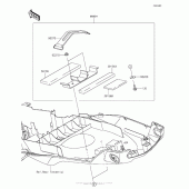 Схема вузла: Аксесуари (U-Lock Bracket) для Kawasaki KLZ1000 Versys 1000 LT