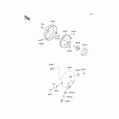 Схема узла: Headlight(s) для Kawasaki EN500 Vulcan 500