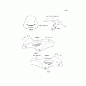 Схема вузла: Decals(blue)(black)(b8f)(black)(b9f) для Kawasaki KLE650 Versys 650