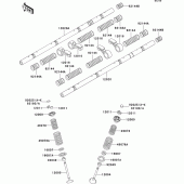 Схема узла: Клапан(ы)(1/2) для Kawasaki ZX1000 ZX-10