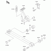 Схема вузла: Лапка гальма для Kawasaki ZR1100 ZRX1100