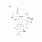 Схема вузла: Колінчастий вал для Kawasaki ZX900 Ninja ZX-9R