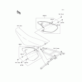 Схема вузла: Side covers для Kawasaki KX125