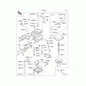 Схема вузла: Carburetor(1/2) для Kawasaki KL650 KLR650