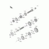 Схема узла: Трансмиссия для Kawasaki KLX140 KLX140