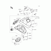 Схема вузла: Повітряний фільтр Kawasaki KLE650 Versys 650