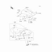 Схема узла: Сиденье для Kawasaki ZX1400 Ninja ZX-14R