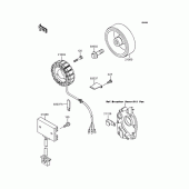 Схема вузла: Генератор для Kawasaki ZR400 Zephyr