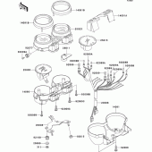 Схема вузла: Meter(s) для Kawasaki ZR1200 ZRX1200