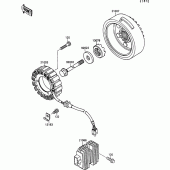 Схема вузла: Генератор для Kawasaki VN1500 VN-15 SE