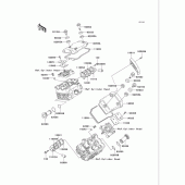 Схема вузла: Клапанна кришка для Kawasaki VN750 Vulcan 750