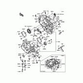 Схема узла: Картер двигателя для Kawasaki KL650 KLR650