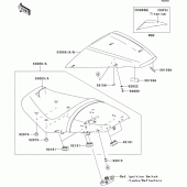 Схема узла: Сиденье для Kawasaki ZX1400 Ninja ZX-14