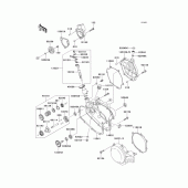 Схема вузла: Engine cover(s)(1/2) для Kawasaki KX85 KX85-II