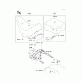 Схема вузла: Сидіння для Kawasaki VN1700 Vulcan 1700 Nomad